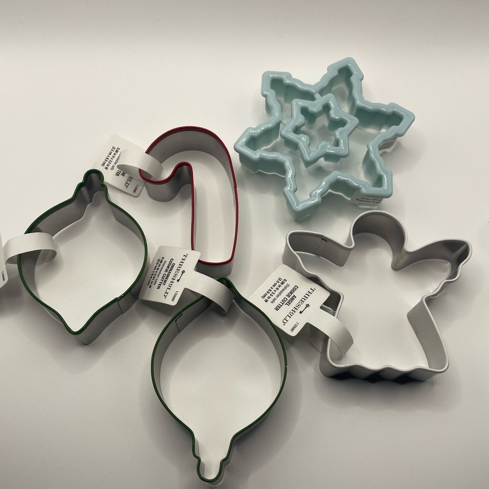 Holiday Cookie Cutter Set - Ornament Angel Candy Cane Snowflake